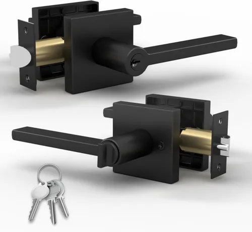 Miniatura 51 de Mega Handles - Cerrajo de entrada Prime I Cerradura de cerrojo de entrada - Cerrajo de bloqueo cuadrado de alta resistencia para puertas zurdas