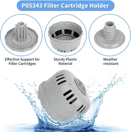Miniatura 3 de Pieza de repuesto para bañera de hidromasaje P05343, soporte para cartucho de filtro P6653 compatible con Best Way Cole man SaluSpa, soporte