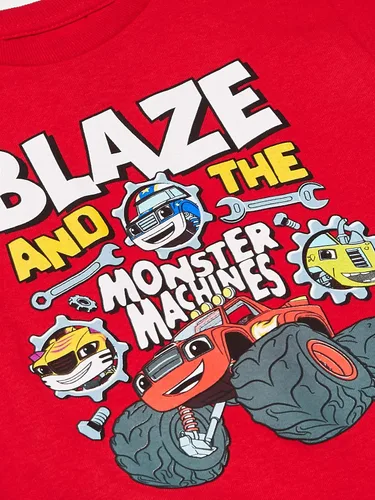 Miniatura 2 de Nickelodeon Boys' Toddler Blaze & Group Short Sleeve Tee