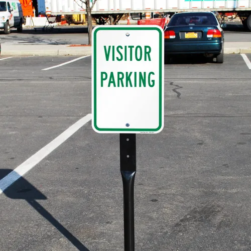 Miniatura 3 de SmartSign Letrero de "Estacionamiento para visitantes" Aluminio de 12 x 18 pulgadas