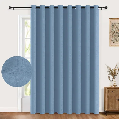 Miniatura 23 de Cortinas 100% Blackout Shield para puerta corrediza, cortinas extra anchas de 108 pulgadas de largo, cortinas con ojales para puerta de patio, 50