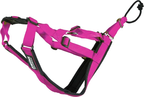 Neewa Arnés ajustable para trineo profesional (S, rosa), arnés para perros de raza grande, arnés de tirones para perro, arnés gigante para perro,