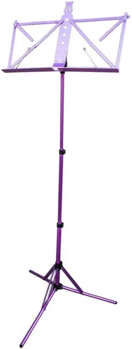 Miniatura 11 de Paititi Soporte de música plegable resistente y duradero con bolsa de transporte, color negro