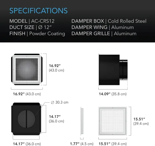 Miniatura 7 de AC Infinity CLOUDWAY - Ventilador EC S12 para toda la casa, 1600 CFM con control remoto de ventilador inalámbrico de 10 velocidades, ventilación