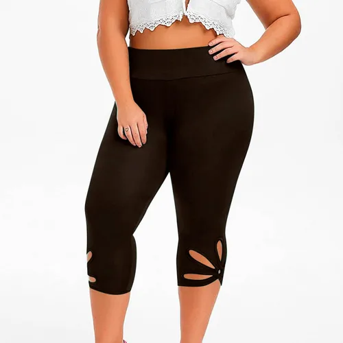 Miniatura 176 de Pantalones capri para mujer, estilo casual, de verano, elásticos, de cintura alta, pantalones de yoga, ajuste atlético, pantalones deportivos