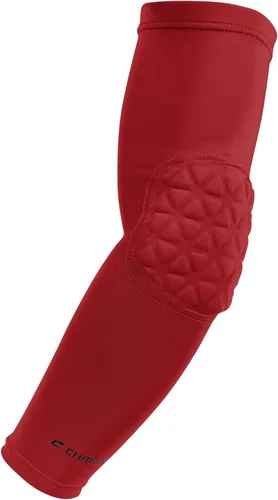 CHAMPRO Manga de compresión Tri-Flex con codo acolchado para fútbol, baloncesto y más Escarlata