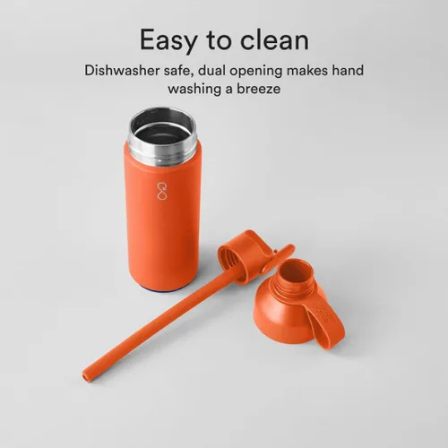 Miniatura 5 de Ocean Bottle Go - Botella de agua de acero inoxidable de 17 onzas, reutilizable y sostenible, mantiene las bebidas frías y calientes, regalo