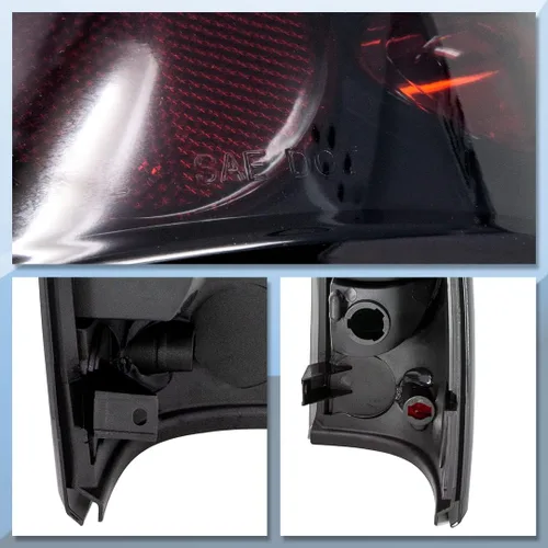 Miniatura 6 de CPW Luces traseras compatibles con Chevy Silverado 1500/2500 (1999-2006)/Silverado 3500 (2001-2006)/2007 Classic/GMC Sierra 1500/2500 Lente ahumada
