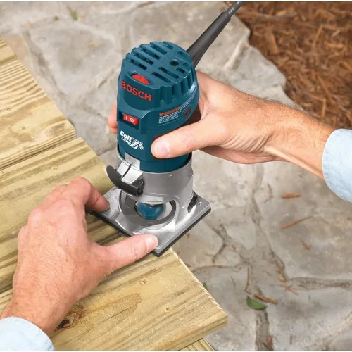 Miniatura 8 de BOSCH PR20EVS Colt - Router de palma de velocidad variable de 1.0 HP - Motor de 5.6 amperios, arranque suave, circuito de respuesta constante