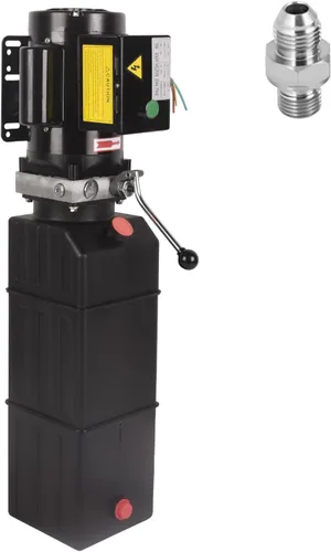 Miniatura 13 de Bomba hidráulica de 8 cuartos de galón 12V DC Unidad de potencia hidráulica de doble efecto con depósito de metal Bomba de energía hidráulica