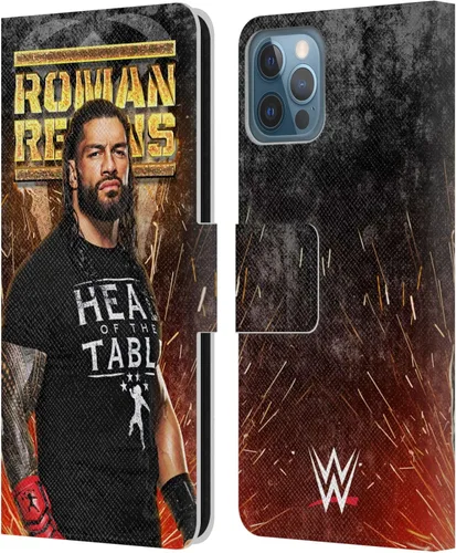 Miniatura 11 de Head Case Designs Officially Licensed WWE Distressed Logo Roman Reigns Leather Wallet Case Compatible with Apple iPhone 11