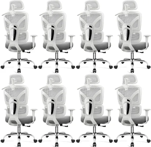 Miniatura 16 de Ergonomic Office Desk Chair, Breathable Mesh Office Chair with Lumbar Support, Computer Desk Chairs Comfy for Home Office, Work, Study, 300LBS