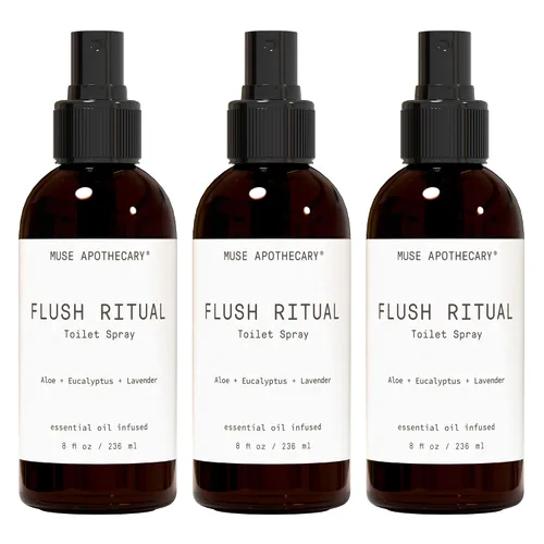 Miniatura 10 de Muse Apothecary Flush Ritual - Aerosol para inodoro aromático y refrescante, usar antes de ir, 2 onzas, infundido con aceites esenciales naturales