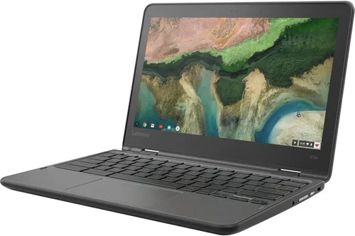 Lenovo Pantalla táctil LCD 2 en 1 Chromebook 300e de 11.6 pulgadas, MediaTek M8173C, de cuatro núcleos, 2,1 GHz, 4 GB, LPDDR3, 32 GB, memoria flash