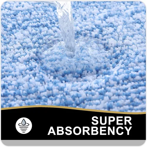 Miniatura 4 de OLANLY Alfombras de baño 24x16, tapete de baño de microfibra extra suave y absorbente, antideslizante, lavable a máquina, alfombra de baño esponjosa