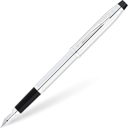 Miniatura 85 de Cross Century II - Bolígrafo de punta Selectip, lacado negro con detalles chapados en oro de 23 quilates