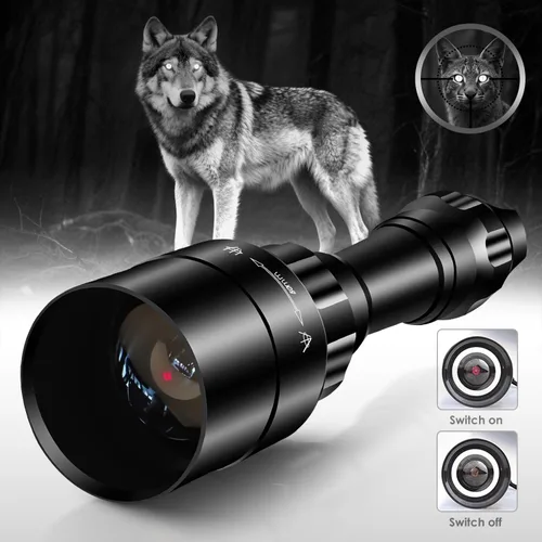 Miniatura 5 de 1605 850nm IR iluminador linterna luces para visión nocturna Zoomable LED linterna infrarroja luz recargable iluminador con enfoque rápido e