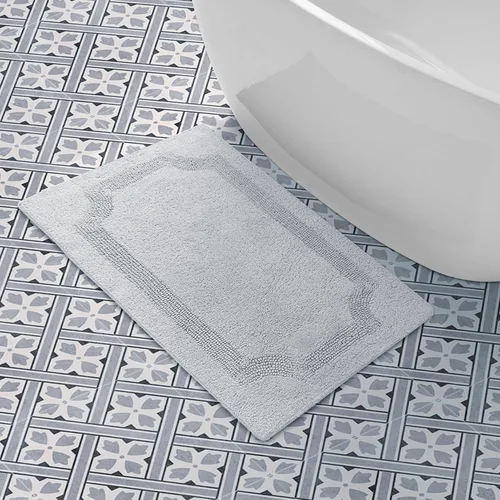 Miniatura 22 de Laura Ashley - Tapete de baño reversible de algodón, decoración de baño de alta calidad, lavable a máquina, altamente absorbente, 17 x 24 pulgadas