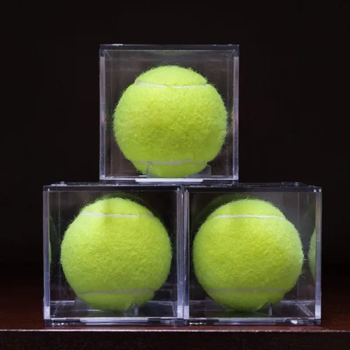 Miniatura 3 de ChalkTalkSPORTS Vitrina cuadrada de acrílico Soporte para pelotas de tenis Individual