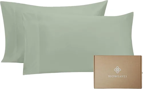 Miniatura 20 de Bioweaves - Fundas de almohada 100% algodón orgánico de 300 hilos, tejido de satén suave, certificado por la Norma Mundial de Textiles Orgánicos