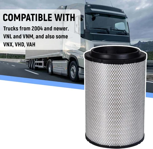 Miniatura 2 de GETOPAUTO P606720 Filtro de aire del motor Compatible con VNL, VN, VNM, VNX, VHD, VAH Reemplaza 21715813, RS4642, P606720, LAF9201