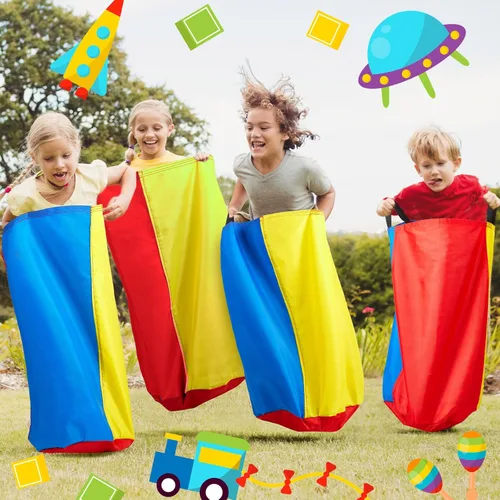 Miniatura 5 de Yunsailing 40 Pieces Potato Sack Race Bags Large Bags Lawn Outdoor Games Party Games for Kids School Adults Family Backyard Party Birthday Outside