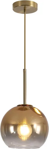Miniatura 13 de KCO Iluminación Moderna Lámpara Colgante de 3 Luces con Globo de Vidrio Gradiente en Plata, Luminaria de Techo con Cordón Ajustable, Candelabro