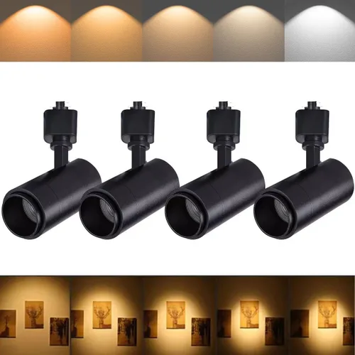 Miniatura 13 de Cabezales de iluminación LED de 5 colores para pista 12W regulables, grado de haz ajustable 15°/24°/36°/45°/60°, 2700K/3000K/3500K/4000K/5000K