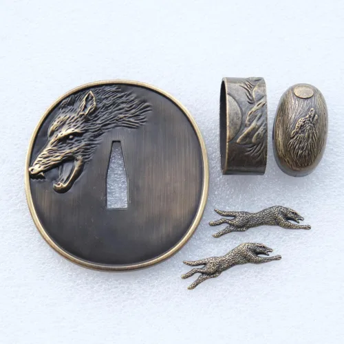 Miniatura 55 de Espada samurái japonesa KOSHIRAE – TSUBA FUCHI KASHIRA MENUKI 68-100