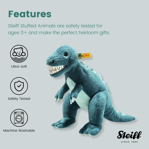 Miniatura 6 de Steiff Thaisen Tyrannosaurus T-Rex Dinosaur 14" Peluche Animal EAN 067129