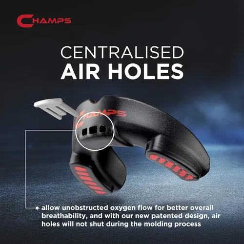 Miniatura 2 de Champs MMA Protector Bucal Transpirable para Boxeo, MMA, Jiu Jitsu, Muay Thai, Lucha Libre y Deportes de Combate – Diseño de Fácil Ajuste, Hervir