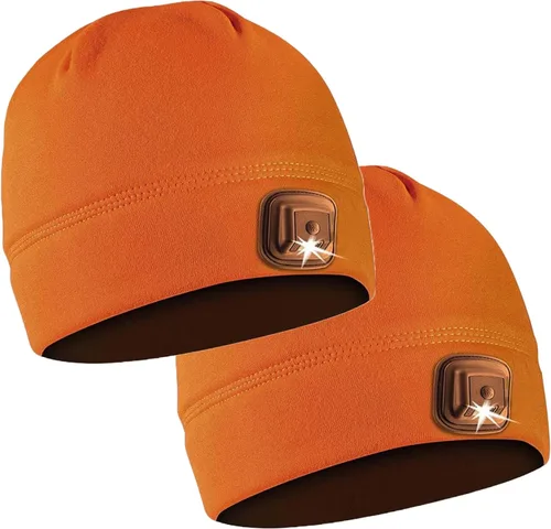 Miniatura 32 de POWERCAP - Sombrero LED con luz de 150 lúmenes, forro polar recargable con faro incorporado brillante, impermeable, cálido, talla única Mossy Oak