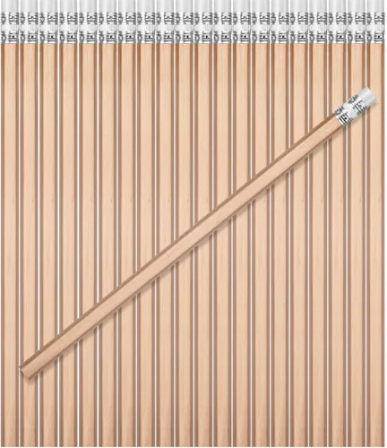 Miniatura 17 de TecUnite 60 Lápices HB #2 Sin Afilar de Madera con Borrador Lápices Hexagonales Lindo Grafito No 2 Lápiz para Adultos Regalos Examen Escuela Oficina
