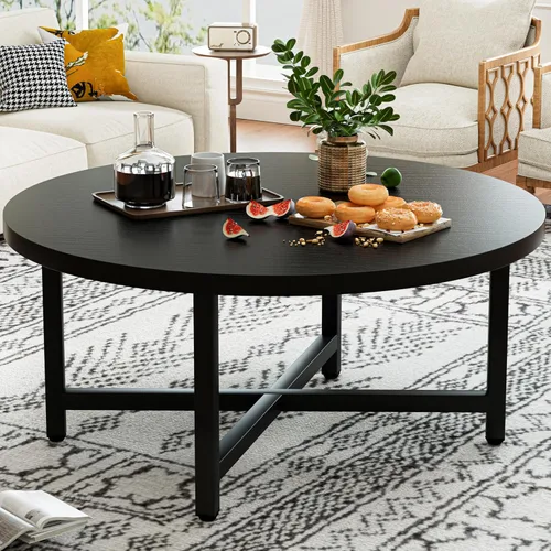 Miniatura 10 de Mesa auxiliar pequeña, mesa baja con patas de madera maciza, mesa auxiliar ovalada de 23.6 pulgadas, mesa auxiliar auxiliar de pie para sentarse