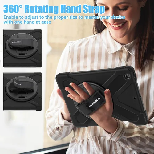 Miniatura 3 de BRAECNstock - Funda para Apple iPad de 9ª/8ª/7ª generación, de 10.2" 2021/2020/2019, funda protectora a prueba de golpes para iPad de 10.2 pulgadas