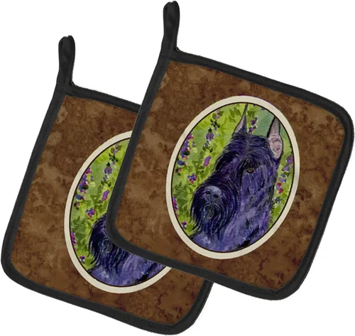 Miniatura 119 de Caroline's Treasures SS8617PTHD - Juego de soportes para ollas de cocina resistentes al calor, almohadillas calientes para horno para cocinar, Husky