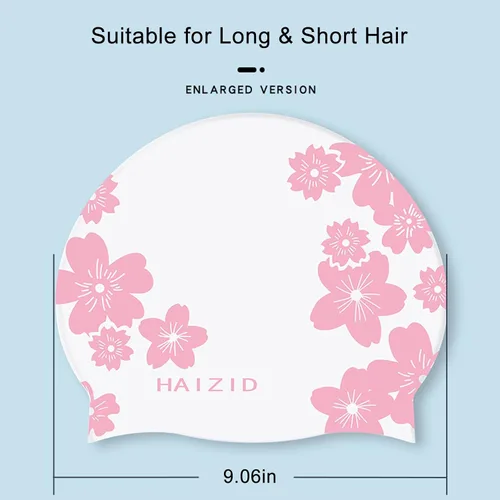 Miniatura 6 de Gorros de natación de silicona para mujeres/hombres/jóvenes, gorras de natación YondestStars para cabello largo y corto, accesorios de natación