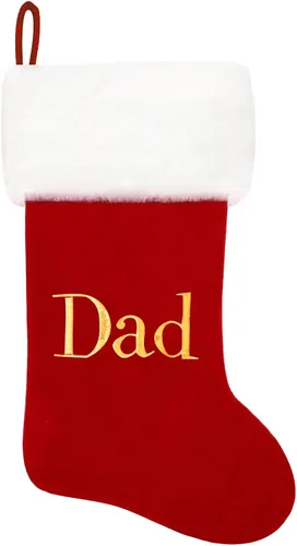 Miniatura 192 de Calcetines de Navidad bordados de 20 pulgadas con monograma, terciopelo negro con puño de felpa blanca supersuave, adornos clásicos para decoración