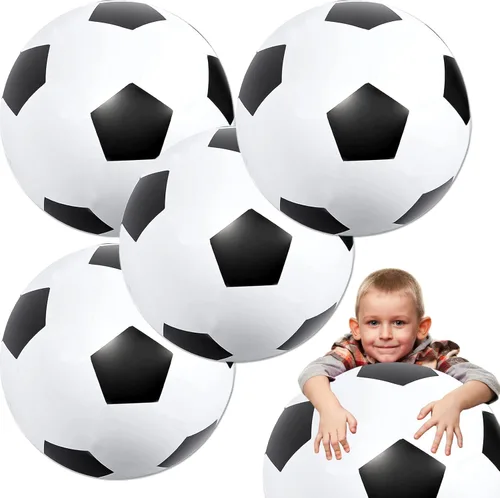 Pelota de fútbol inflable gigante de 27 pulgadas, pelotas de playa grandes a granel, juguetes de piscina, juguetes de playa, decoración de fiesta de
