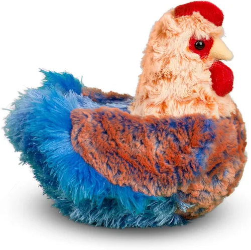 Miniatura 6 de Gallina de peluche Douglas Henrietta de hilo azul, gallina de peluche