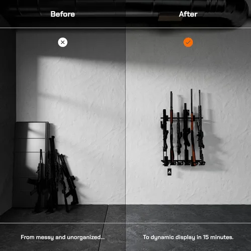 Miniatura 2 de Hold Up Displays - Estante para armas y rifles con capacidad para 6 armas de fuego Winchester Remington Ruger y más - Acero resistente - Fabricado 1