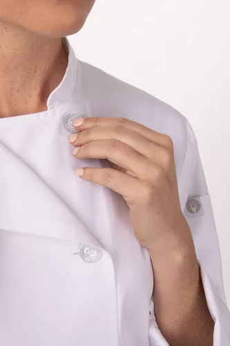 Miniatura 5 de Chef Works Abrigo de chef Le Mans para mujer