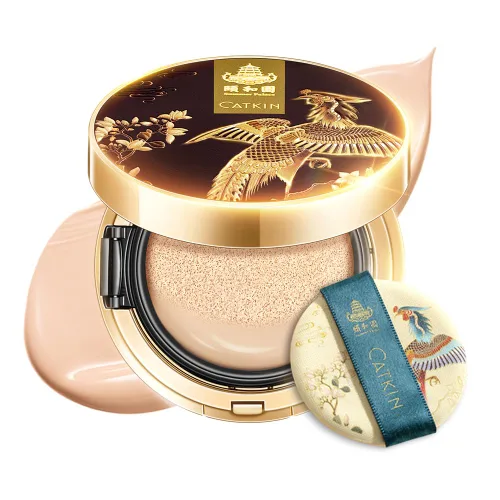 Miniatura 15 de Catkin Phoenix Base Cojín con Cobertura Modulable Suero de Maquillaje Anti-Envejecimiento, Acabado Satinado Transparente, Repuesto Incluido, Beige