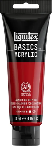 Miniatura 159 de Liquitex BASICS Pintura Acrílica, Botella de 400ml (13.5 oz), Blanco Titanio Titanio Blanco