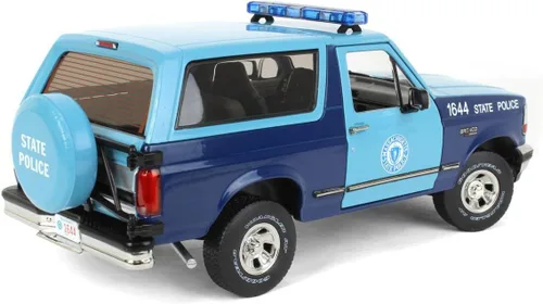 Miniatura 3 de Greenlight 1/18 Policía Estatal de Massachusetts 1996 Ford Bronco XLT Artisan Collection 19120