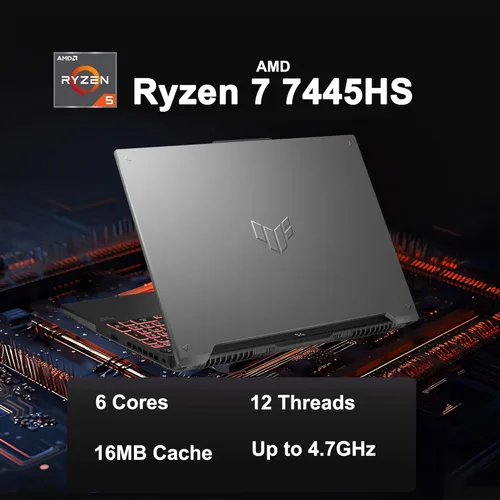 Miniatura 3 de ASUS TUF Gaming A16 Laptop de 16 pulgadas WUXGA IPS 144Hz AMD 6 núcleos Ryzen 7 7445HS 64GB RAM 1TB SSD GeForce RTX 4050 (hasta 194 AI Tops) RGB