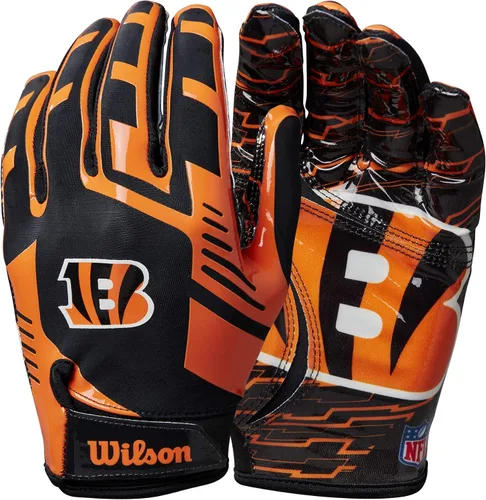 Miniatura 34 de Wilson NFL - Guantes de fútbol americano con ajuste elástico, tallas para jóvenes y adultos