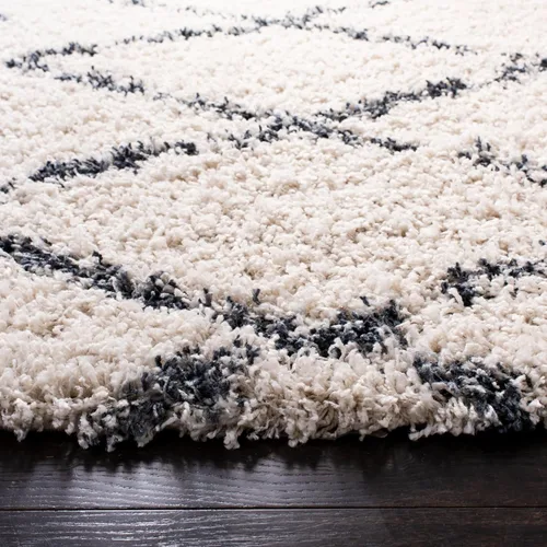 Miniatura 5 de SAFAVIEH Alfombra de área de 8 x 10 pulgadas, colección Pro Luxe Shag - Grande, borla bohemia marroquí, no desprende pelusa y fácil de limpiar, pelo