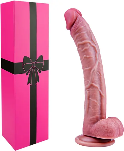 Miniatura 11 de Consoladro de 9 pulgadas de silicona líquida suave y realista con bolas para mujeres, consolador anal largo y delgado de 8 pulgadas con sensación