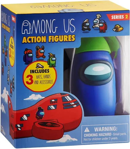 Miniatura 3 de P.M.I. Figura de acción Among Us, uno de los cuatro coleccionables de 4.5 pulgadas de alto, juguetes Among Us y mini juguetes jugables, figura